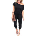 Women's Plus Size Off-Shoulder Jumpsuit