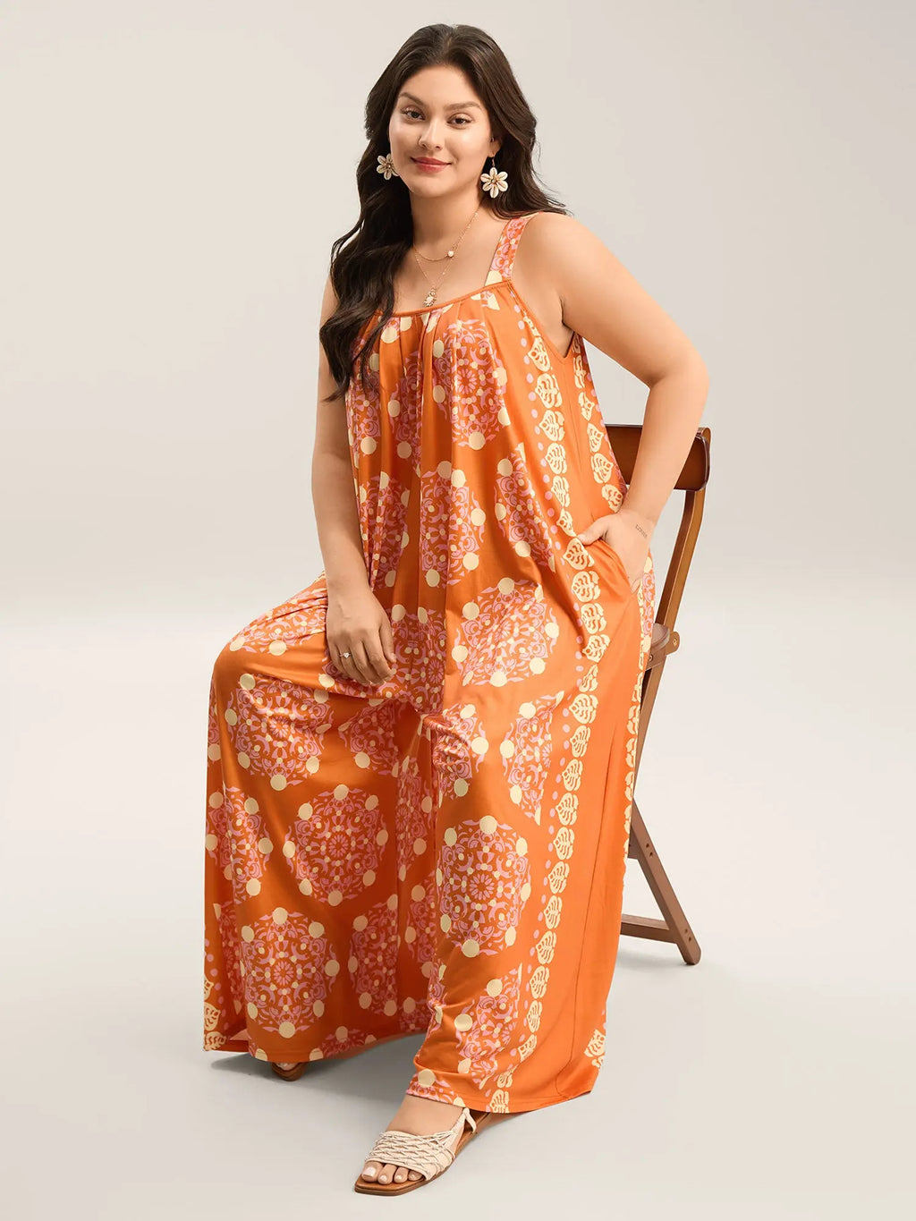 Sunkissed Floral Batik Maxi Dress for Women