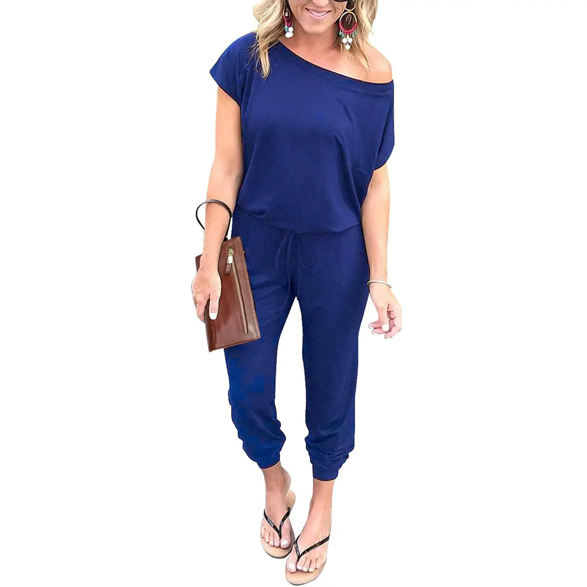Women's Plus Size Off-Shoulder Jumpsuit