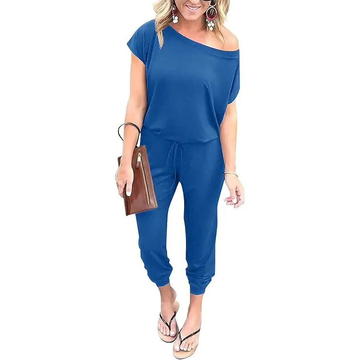 Women's Plus Size Off-Shoulder Jumpsuit