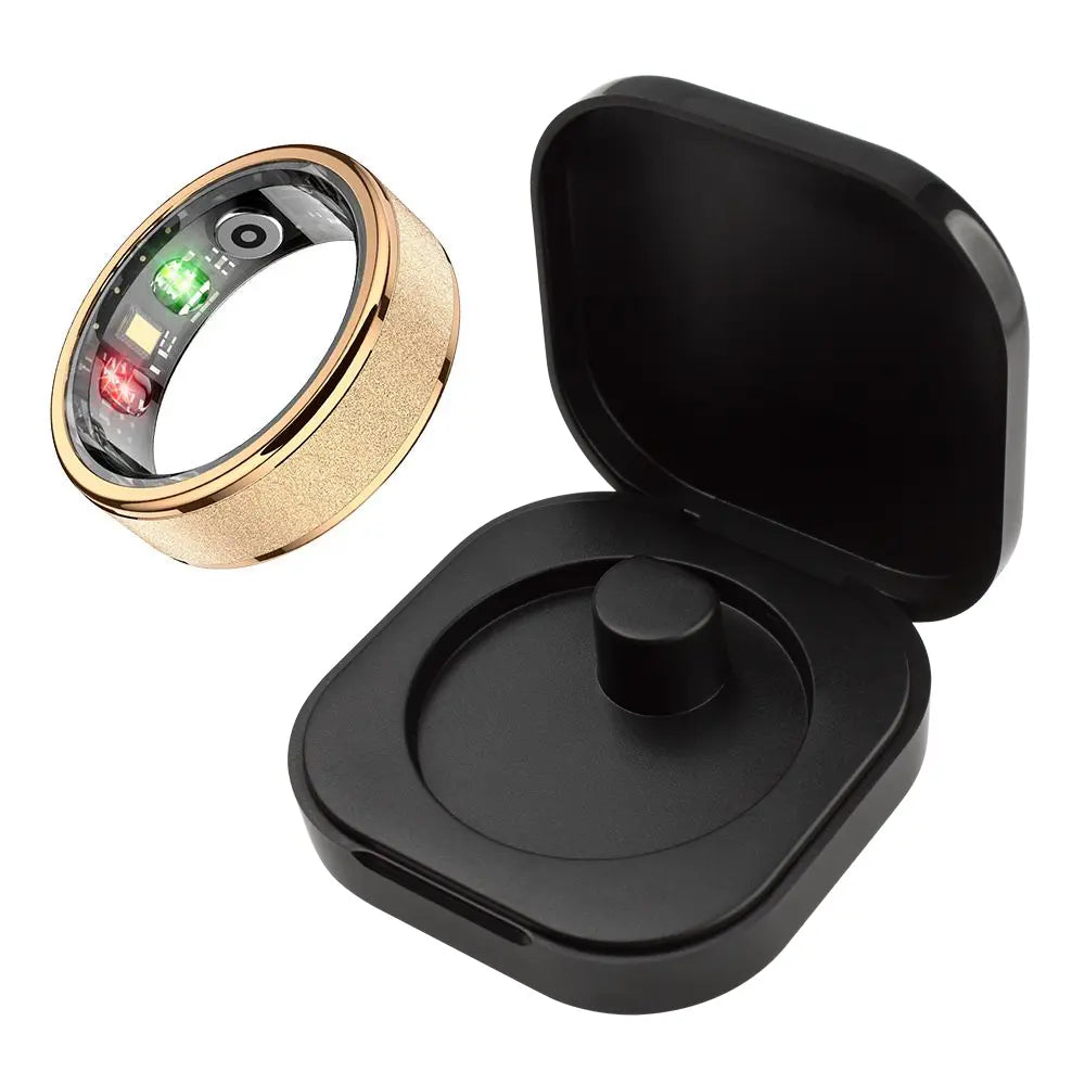 R10 Smart Ring, 5ATM Waterproof Fitness Tracker with Heart Rate & SpO2 Monitor, USB Rechargeable