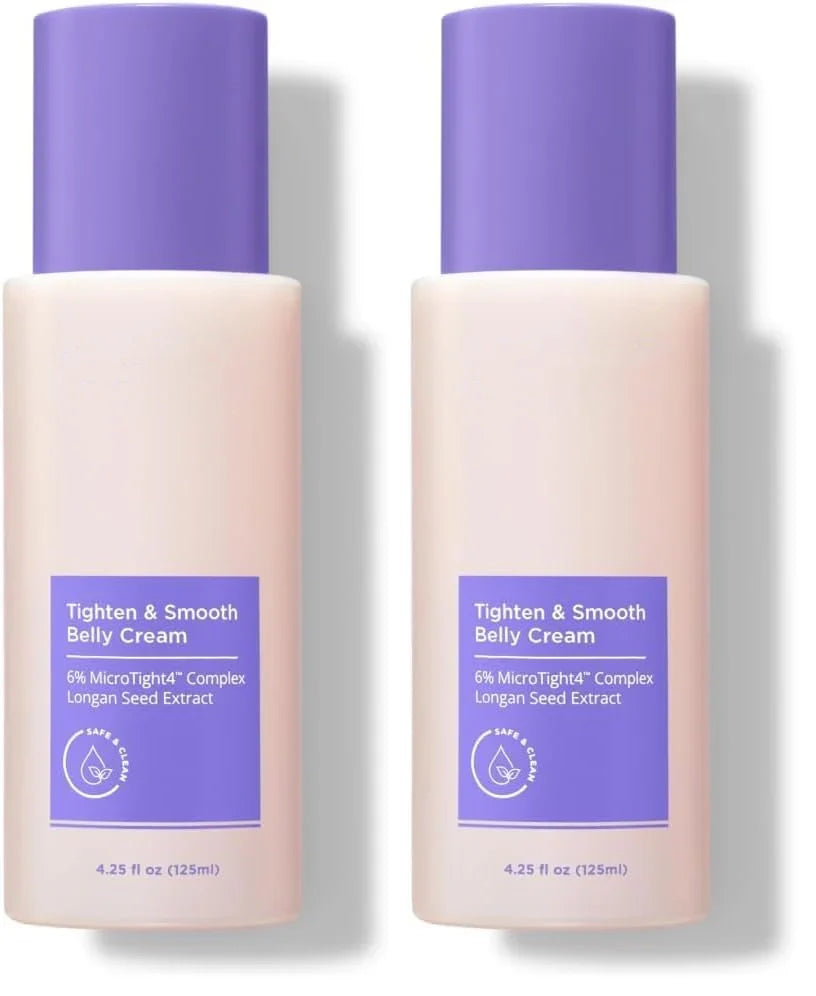 Tighten & Smooth Belly Cream - Clinically Tested with MicroTight4 Complex to Reduce the Appearance of Cellulite & Stretch Marks - Quick Absorbing for Smoother, Firmer-Looking Skin, 4.25oz