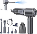 HDRGK Car Vacuum Portable Cordless 20000PA High Power 4-in-1 Compressed Air Duster & Air Blower & Pump Hand Held Vacuum with Brushless Motor for Car, Home, Office,Camping Ideal Gifts for Men & Women