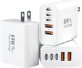 USB C Charging Blocks, 60W USBC Wall Fast Charger Block, Type C iPhone USB C Charger Fast Charging Brick, 5-Port Multiport Charger Plug Power Adapter for iPhone 17/16/15/14/13 Pro Max, iPad, GalaxyS25