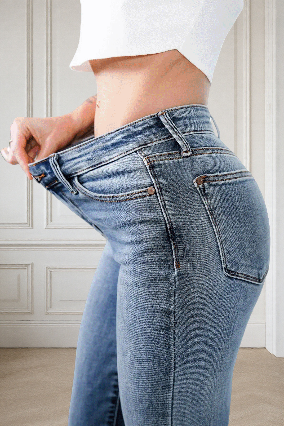 REBLEU Holy Grail Tummy Control Bootcut Jeans