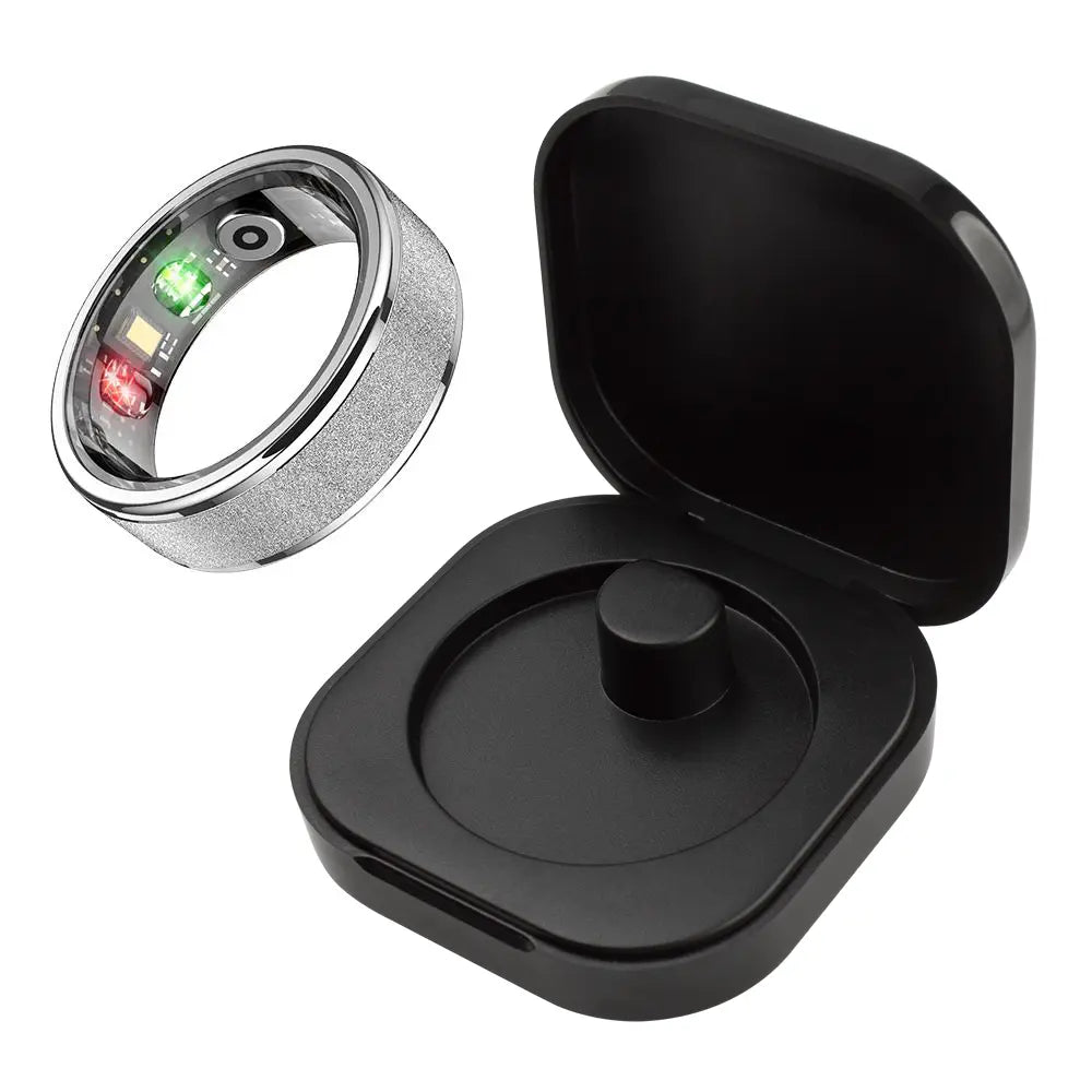 R10 Smart Ring, 5ATM Waterproof Fitness Tracker with Heart Rate & SpO2 Monitor, USB Rechargeable