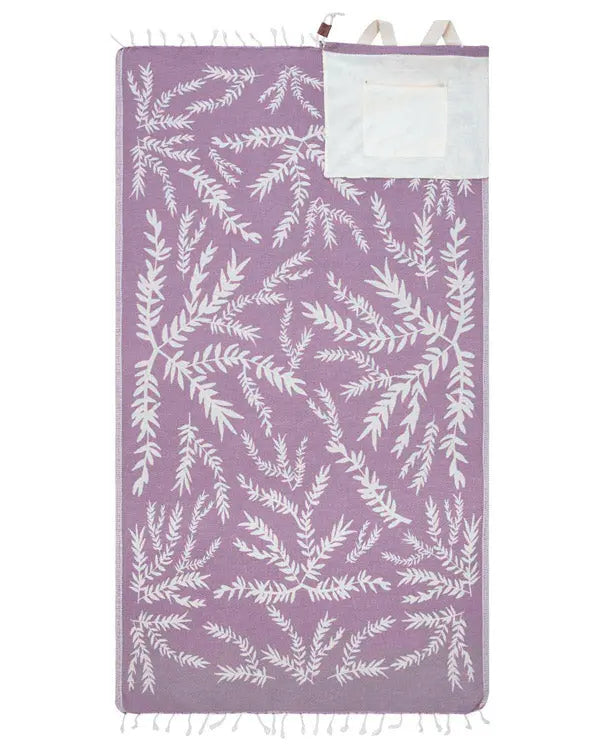 🏖️ 2-in-1 Turkish Cotton Towel Bag with Inner Zip Pocket & Sand-Repelling Fabric